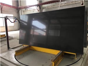 Pure Black Quartz Stone Slab For Sales In Malaysia