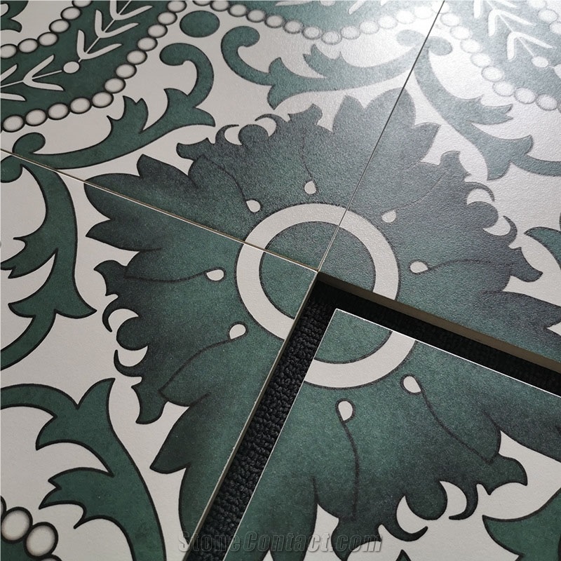 Dark Green Retro Ceramic Floor Tile Manufacturers Wholesale