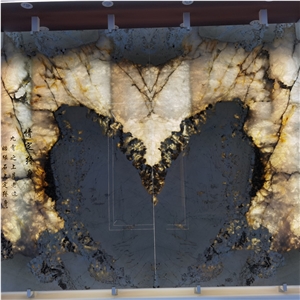 Alpinus Super Crystal Quartzite Slab Price Backlight