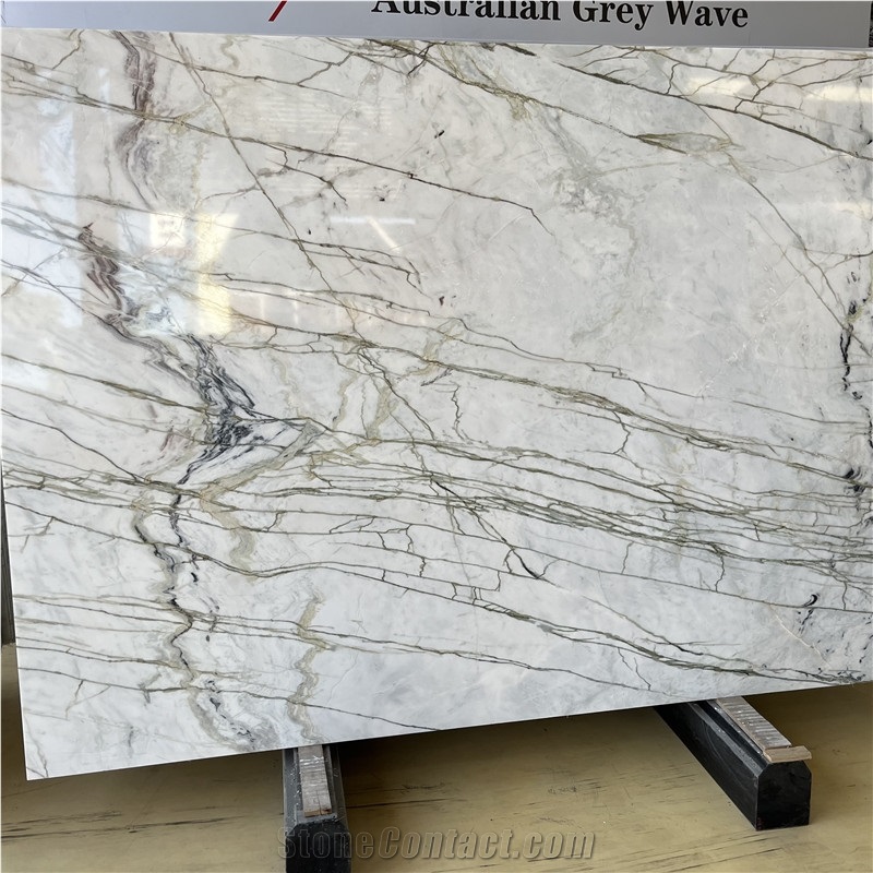 China Clivia White Marble Slab For Wall/Fooring/Countertops
