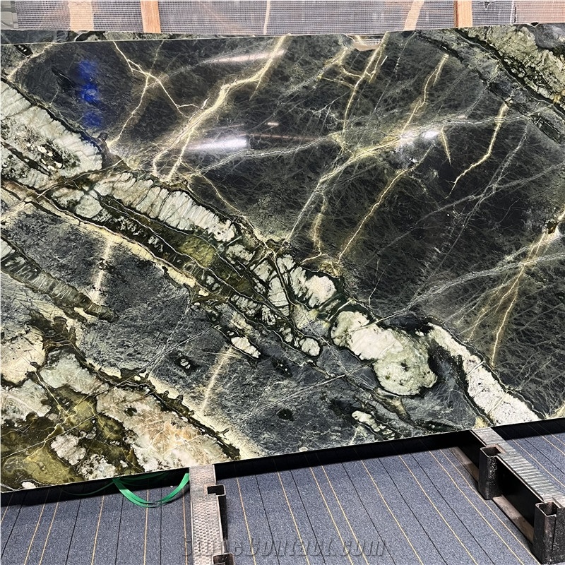 China Luxury Spring Breeze Green Marble Slabs
