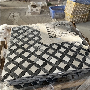 Good Design Water-Jet Stone Mosaictiles For Floor Covering
