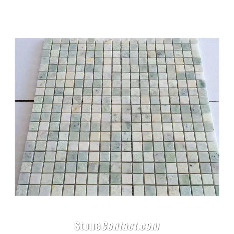 Hot Sale Blue And White Marble Mosaic Tile For Swimming Pool