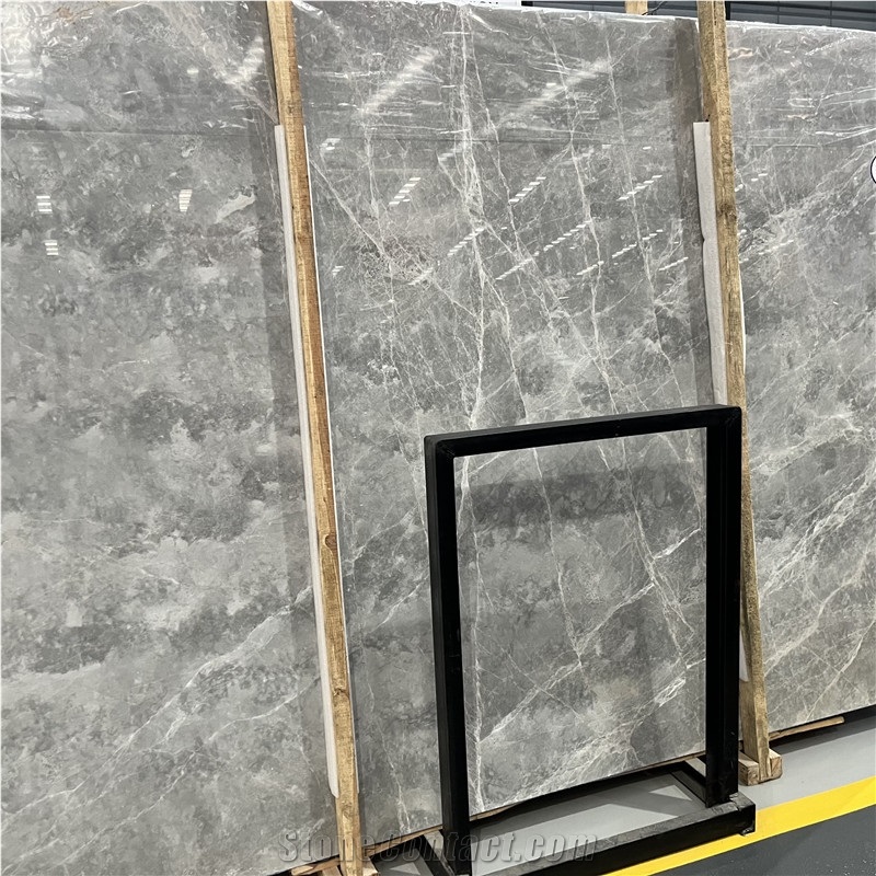 Hot Sale Cheap Hermes Grey Marble Slab For Hotel And Project