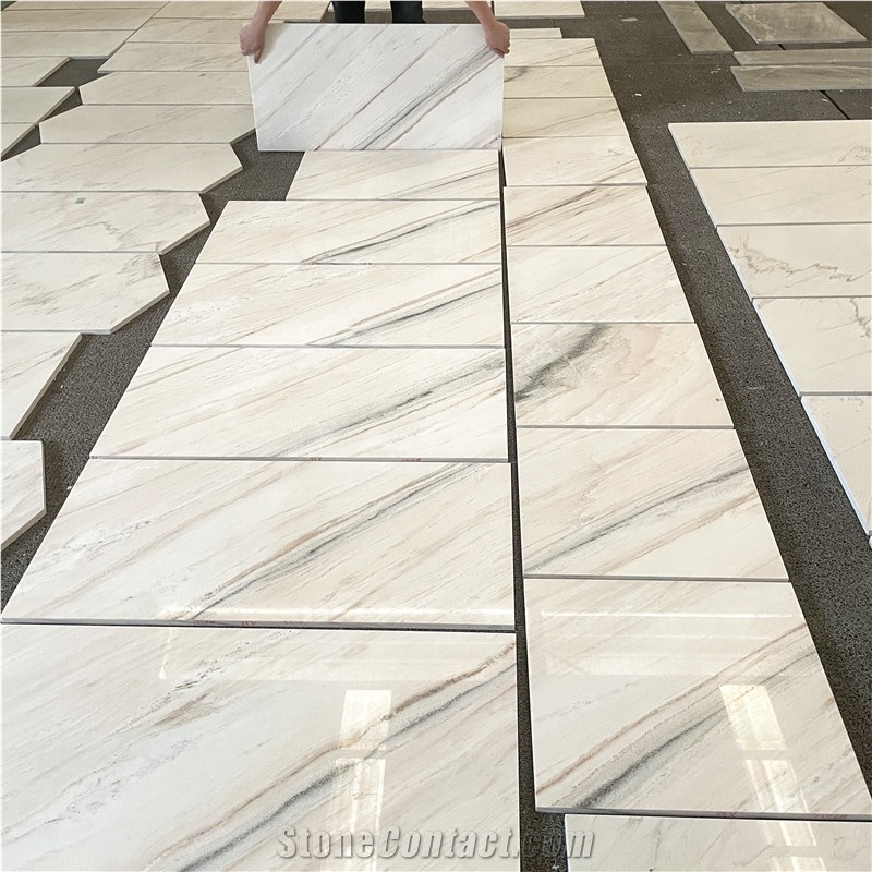 Italian Palissandro White Marble Tile For Hotel &Villa Floor