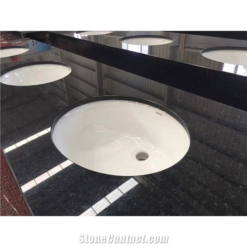 Labrador Black Granite Bathroom Vanity Top