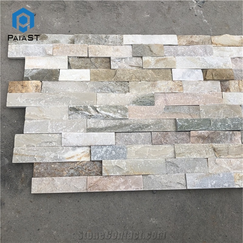 Multicolor Slate Veneer- Natural Exterior Wall Panel- Slate Stone