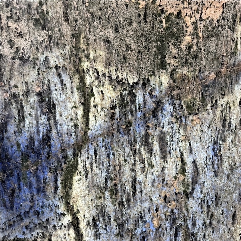 Natural Luxury Azul Bahia Granite Slab For Background Wall