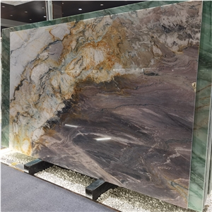 Natural Purple East Quartzite Backlight Led Exotic Stone
