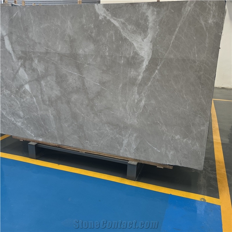 Polished Lightning Grey Slabs& Tiles Wall And Floor Covering