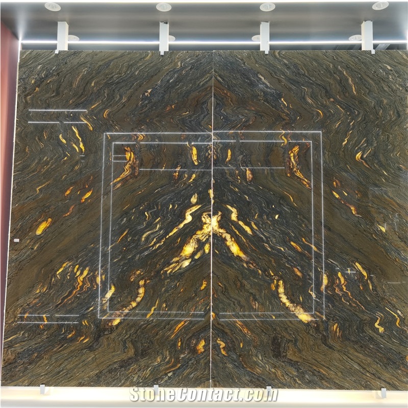 Titanius Black Gold Quartzite Luxury Beautiful