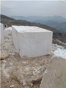 Cloudy White Marble Blocks