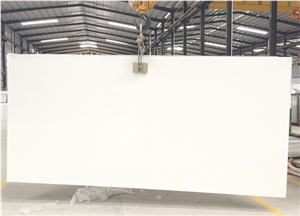 Pure White Quartz Stone Artificial Stone Slabs 2Cm