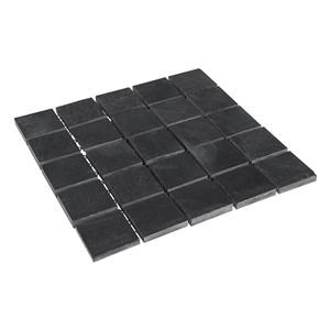 Black Basalt Cobble On The Mesh
