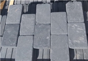 Brazilian Black Slate Cobbles