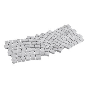 Contrasting White Quartzite Mesh Paver
