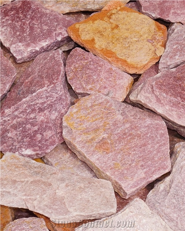 Pink Quartizite Flagstones