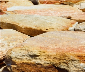 Split Face Gold Mushroom Stone Wall Cladding