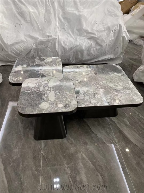 Design Stone Interior Restaurant Cafe Table Marble Furniture