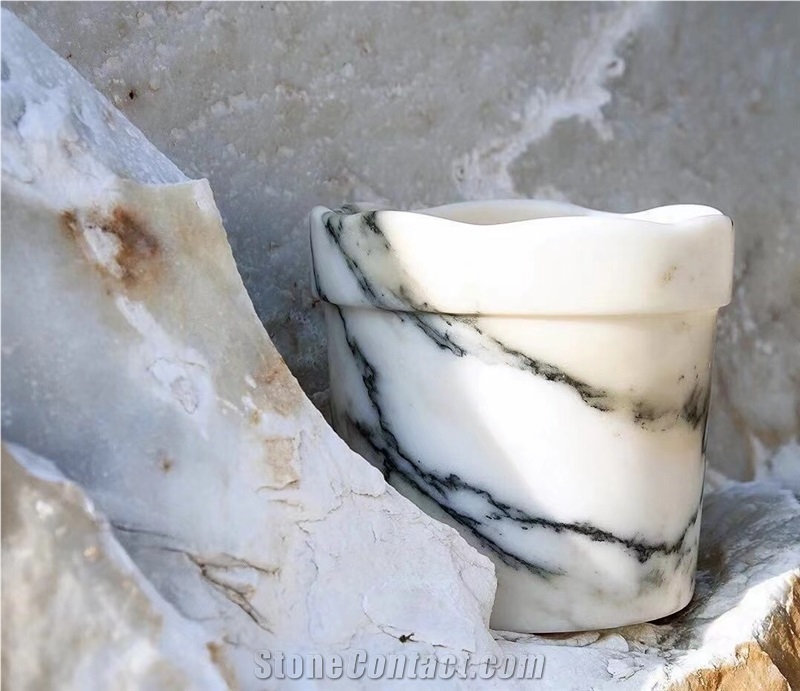 Integrated Stone Wash Basin Luxury Marble Paonazetto Sink