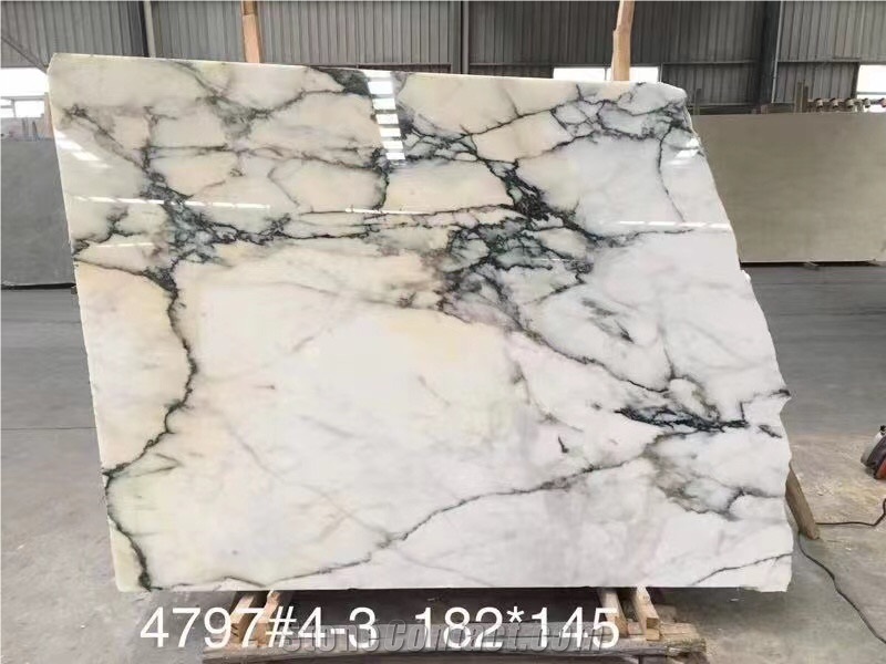 Interior Luxury Stone Floor Marble Paonazetto Bianco Slab
