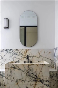 Interior Marble Wash Basin Stone Calacatta Paonazetto Sink