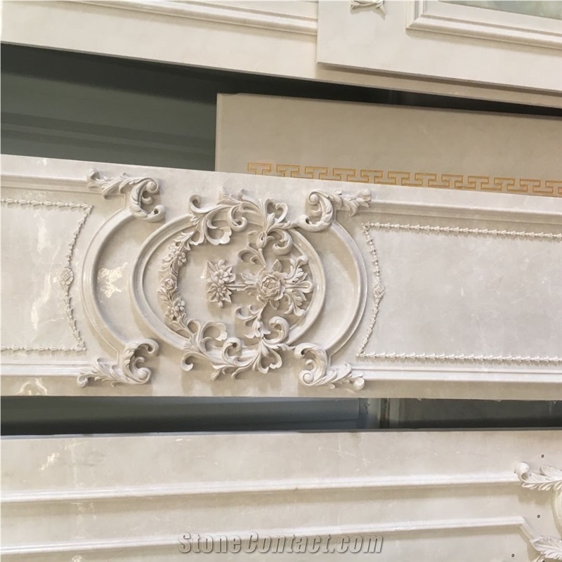 Interior Stone 3D Wall Decor Panel Marble CNC Carrara Panel