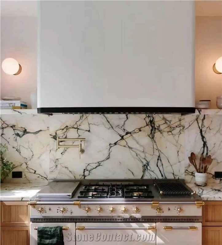 Interior Stone Kitchen Top Marble Paonazetto Countertop