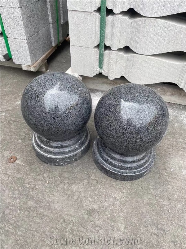 Outdoor Stone Car Parking Ball Granite G654 Parking Barriers