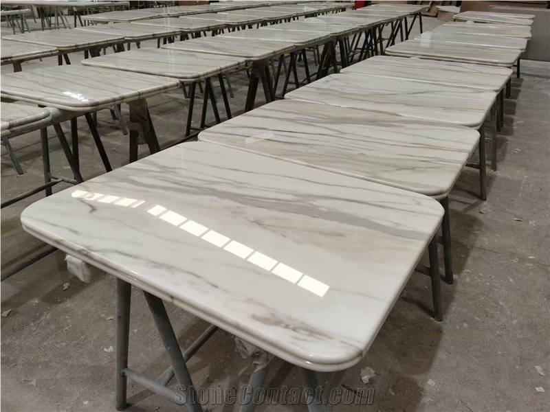 Stone Conference Oval Table Marble Interior Office Furniture