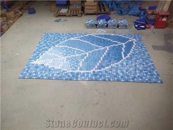 Custom Design Mural Tiles Outdoor Pool Ceramic Mosaic