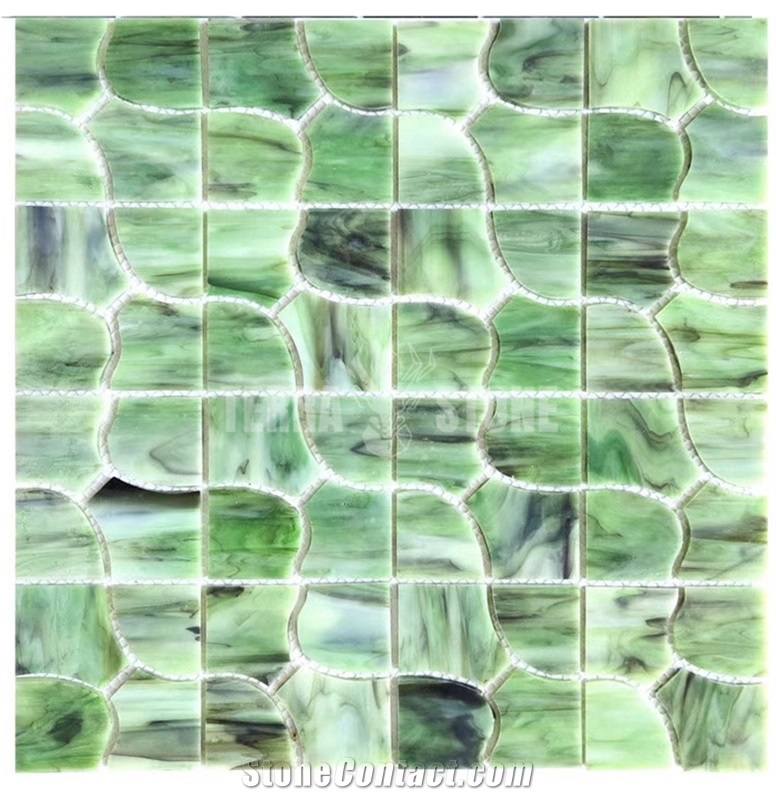 Design Tile Stained Glass Mosaic For Kitchen Backsplash