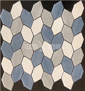 Irregular Shaped Polished Glass Mosaic Tile