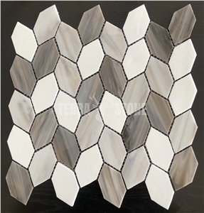 Leaf Pattern Stained Glass Mosaic Pattern