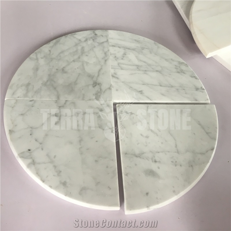 Bianco Carrara White Marble Bathroom Wall Corner Shelf
