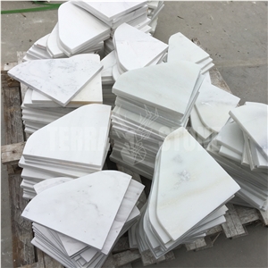 Bianco Carrara White Marble Corner Shelf