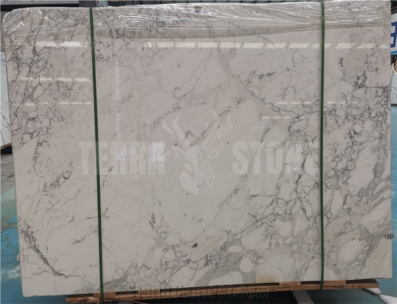 Calacatta White Marble For Wall Covering Polished
