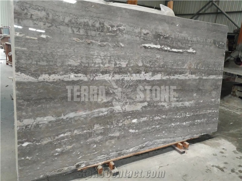China High Quality The Silver Milky Way Wood Grain Marble
