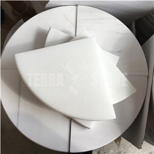 China White Onyx Corner Shelf For Bathroom Shower
