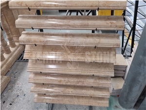 Golden Rose Beige Marble Crown Molding