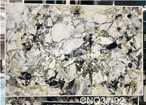 Green Ice Jade Marble Slab For Wall Cladding And Flooring