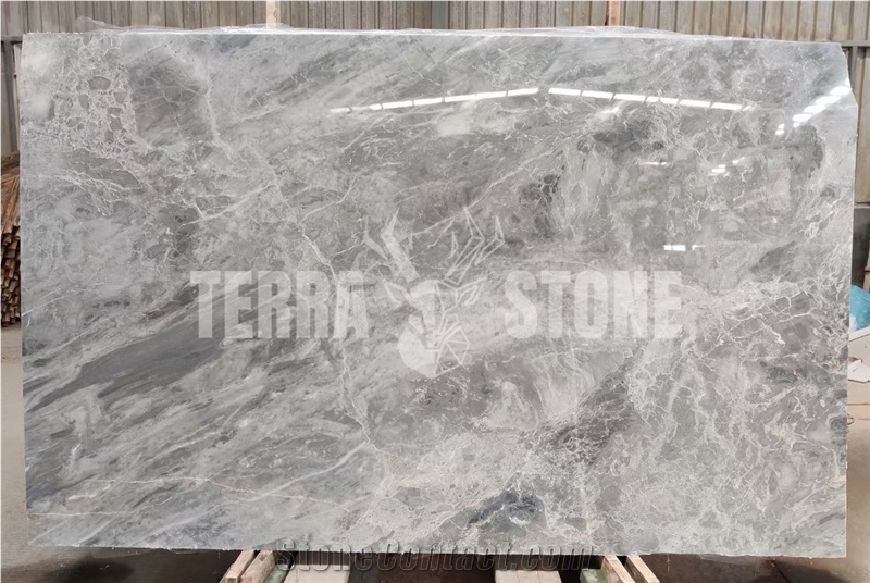 Italy Grey Marble Flooring And Wall Tiles House Decor