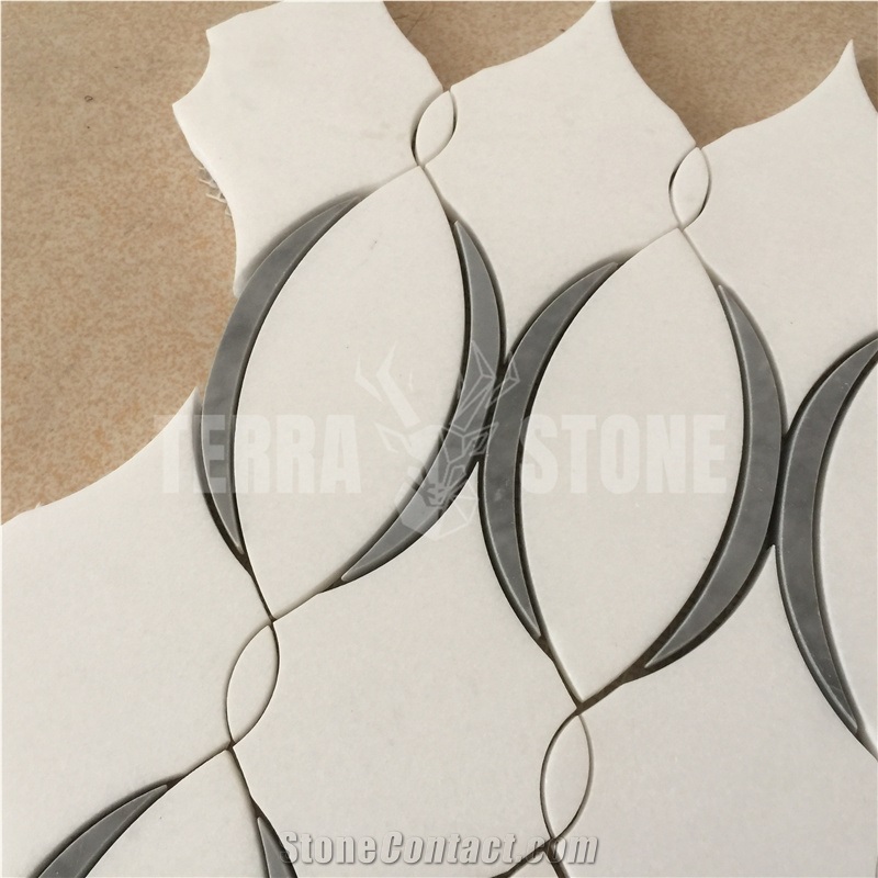 Marble Mosaic Picture Tiles And Waterjet Decor Tile