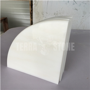 Natural White Onyx Stone Corner Shelf Polished