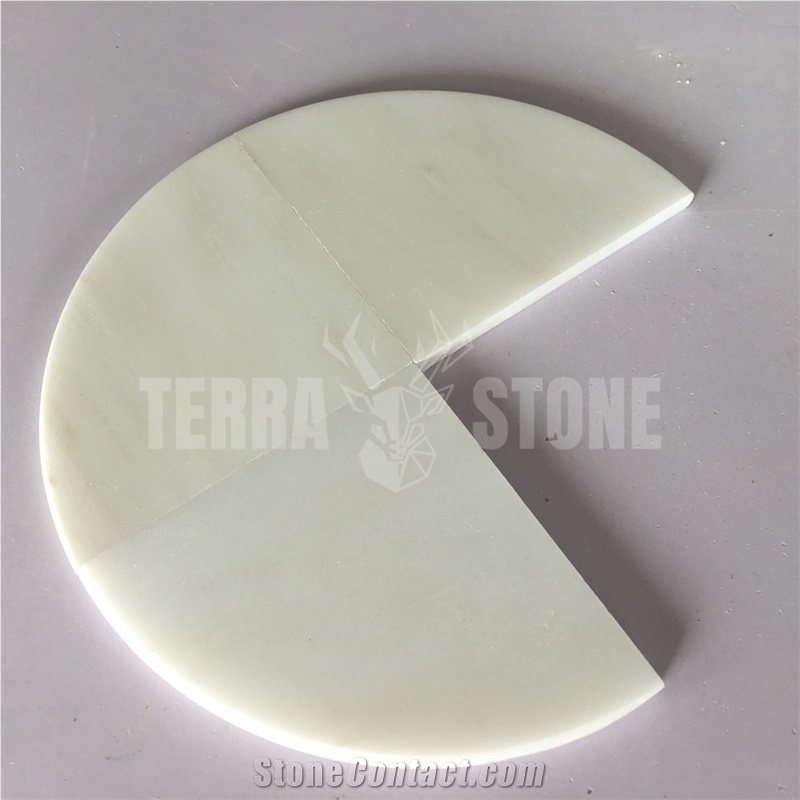 Natural White Onyx Stone Corner Shelf Polished