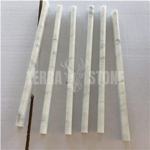 Pencil Liner Marble Border Moulding Carrara White