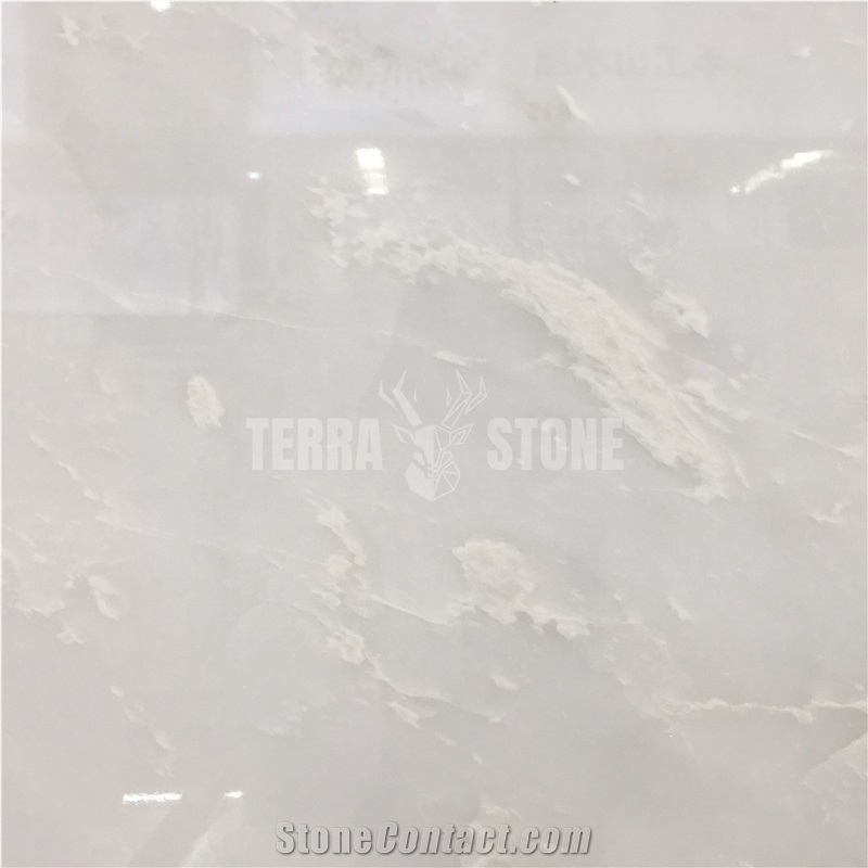 Royal White Jade Onyx For Construction Flooring And Wall