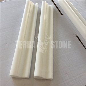 Thassos Pure White Marble Molding Crown Mosaic Border