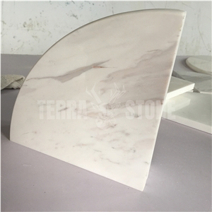 Volakas White Marble Shower Corner Shelf