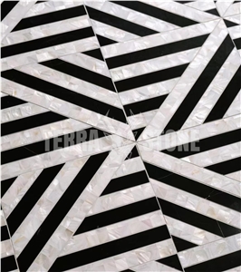Wall Tiles Design Seashell Marble Mosaic Decorative Tiles